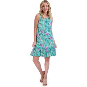 Women's Ruffle Hem Tassel Dress