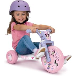 MINNIE MOUSE Ride-On 10" Fly Wheels Junior Cruiser Tricycle with Sounds - Toddler Bike Trike, Ages 2-4 in Kuwait