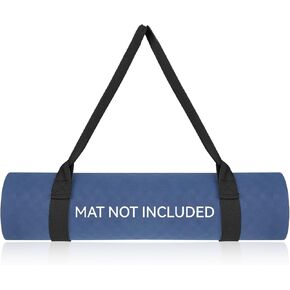 Black Yoga Mat Straps, Yoga Strap for Carrying Mat Multi-purpose Yoga Mat Holder Sling Adjustable Straps Yoga Mat Holder Sling for Most Size Mats (Yoga Mat Not Included)