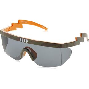 NEFF Men's Brodie Wrap Around Sport Sunglasses Rectangular