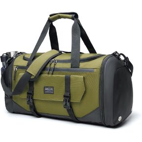 Gym Duffle Bags For Men & Women, Large Duffle Bag For Men Travel, Weekend Overnight Bag With Shoe Compartment & Wet Pocket, Water Resistant Sports Duffle Bag Gymbag A-TD-003-Green