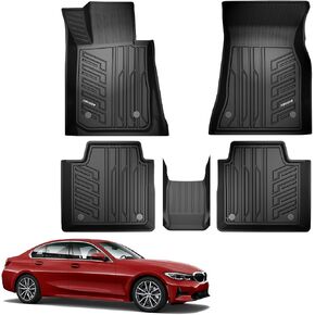 KEYOOG Compatible for 2018-2021 Volvo XC60 (Only T5 / T6 Models and Not Hybrid), Car Floor Mats Black TPE Special All-Weather Automotive Mat Interior Accessories Includes 1st and 2nd Row