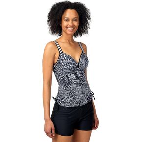 Free Country Women's Track Stripe Tankini Top