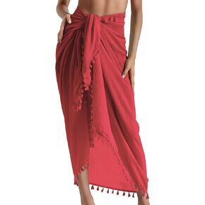 Eicolorte Cover Up Skirt Open Front Swimsuit Wrap Cover Ups Summer Beach Skirts With Slit For Women