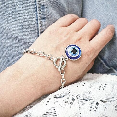 Caiyao 1-3 Pcs Blue Beads Evil Eyes Bracelet Hamsa Hand of Fatima Bracelet Glass Charm Evil Eye Leather Cord Necklace Protection Jewelry Set in Saudi Arabia