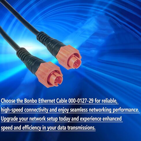 Bonbo 127-29 ‎Replacement for Lowrance Ethext-15Yl Ethernet Cable ‎3004.7036 ，15-Feet in Kuwait