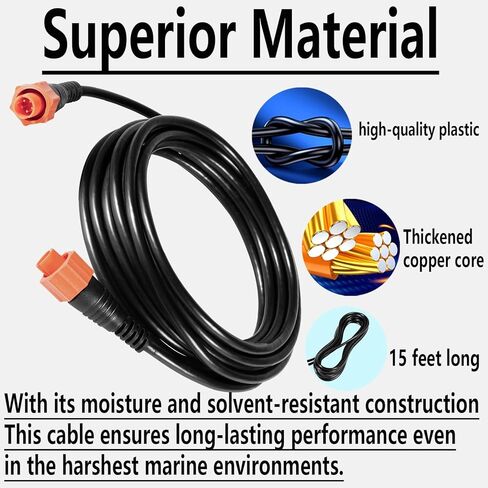 Bonbo 127-29 ‎Replacement for Lowrance Ethext-15Yl Ethernet Cable ‎3004.7036 ，15-Feet in Kuwait