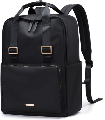 حقيبة ظهر للكمبيوتر المحمول من GOLF SUPAGS للنساء تناسب حقيبة كمبيوتر محمول مقاس 15.6 بوصة ومحفظة كاجوال وحقيبة ظهر للسفر والعمل (كاكي فاتح) in Kuwait