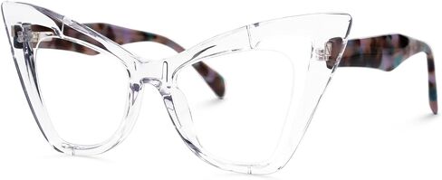 Zeelool Stylish Butterfly Glasses for Women with Non-prescription Clear Lens Asta JGA706778 in Saudi Arabia