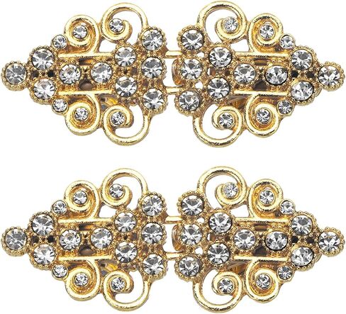 uxcell Vintage Sweater Clips, Cape Cloak Clasp Retro Cardigan Clips Shawl Clips Dress Shirt Brooch Clip in Saudi Arabia