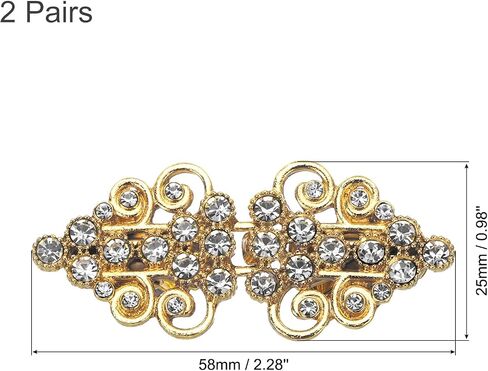 uxcell Vintage Sweater Clips, Cape Cloak Clasp Retro Cardigan Clips Shawl Clips Dress Shirt Brooch Clip in Saudi Arabia