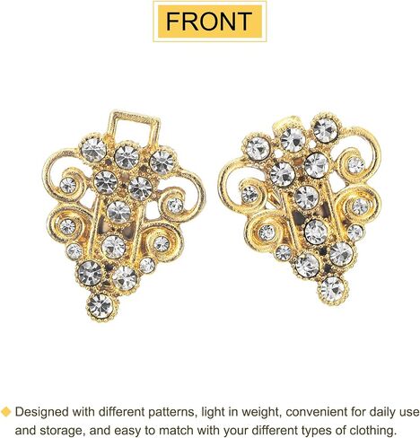 uxcell Vintage Sweater Clips, Cape Cloak Clasp Retro Cardigan Clips Shawl Clips Dress Shirt Brooch Clip in Saudi Arabia