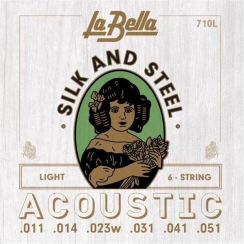 La Bella 710M Silk & Steel - Medium Acoustic Guitar String in Saudi Arabia