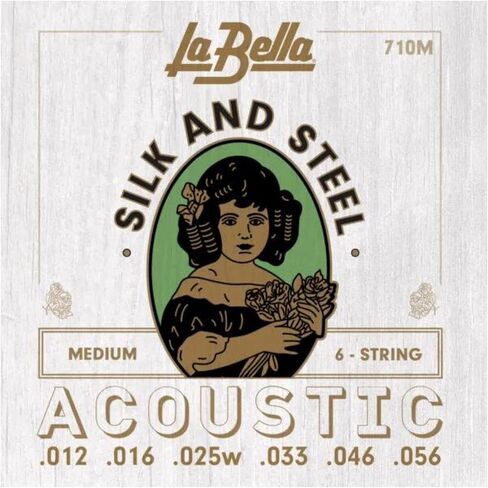 La Bella 710M Silk & Steel - Medium Acoustic Guitar String in Saudi Arabia
