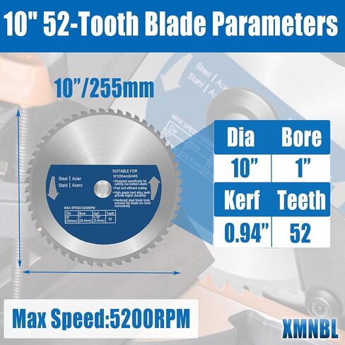 14 Inch Metal Steel Cutting Saw Blade,Replacement for Evolution 14 Inch Chop Saw Blade for Evolution S14CPS,S15CPS,S355MCS,S355CPS,S380CPS|Metal Cutting Saw,66Teeth Mild Steel Cermet Blade in Saudi Arabia