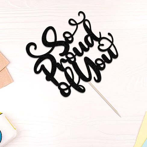 Ruscalin Woohoo You Did It Cake Top - ديكور كعكة التخرج، تهنئة التخرج، 2024 ديكور حفلات التخرج للمدرسة الثانوية/الكلية/كبار السن، فئة 2024 ديكور حفلات التخرج in Kuwait