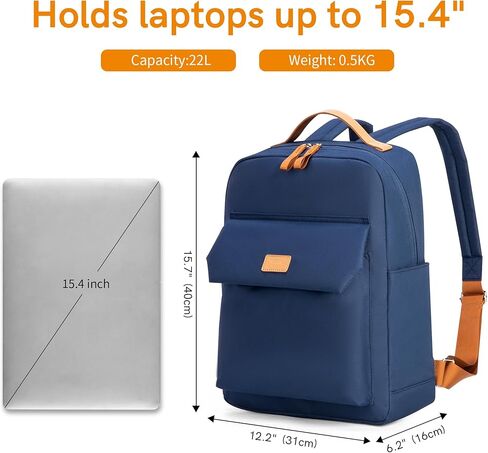 VGOAL Laptop Backpack Womens Backpack - Convertible Tote Backpack For College, Durable Slim Travel Backpack With Luggage Handle, Water Resistant Commuter Bookbag Gifts For Men Women Fit 15.6 Notebook in Kuwait