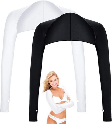 Aster Cooling Shawl Arm Sleeve with Finger Hole Sun Protection Cooler Shrug Arms Wrap 2-piece in Saudi Arabia
