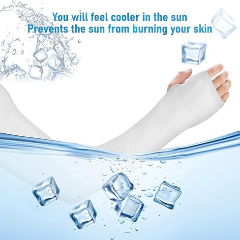 Aster Cooling Shawl Arm Sleeve with Finger Hole Sun Protection Cooler Shrug Arms Wrap 2-piece in Saudi Arabia