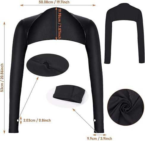 Aster Cooling Shawl Arm Sleeve with Finger Hole Sun Protection Cooler Shrug Arms Wrap 2-piece in Saudi Arabia