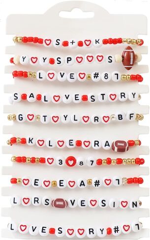Concert Bracelets Exchange Inspired Friendship Bracelets Set, Album Themed Bracelets for Singer Tour Concer, Tour Accessories Nameplate Bracelet TS Fans in Saudi Arabia