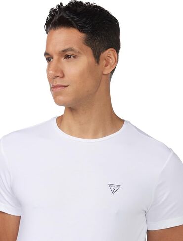 GUESS Men's Logo Crewneck Tee in Saudi Arabia