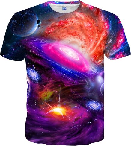 Neemanndy 3D Graphic Colorful T-Shirts Short Sleeve Crew Neck Print Tee for Men Women and Youngs in Saudi Arabia