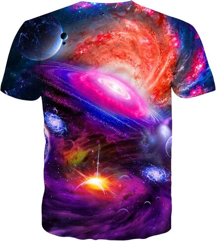 Neemanndy 3D Graphic Colorful T-Shirts Short Sleeve Crew Neck Print Tee for Men Women and Youngs in Saudi Arabia