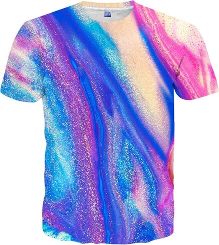 Neemanndy 3D Graphic Colorful T-Shirts Short Sleeve Crew Neck Print Tee for Men Women and Youngs in Saudi Arabia
