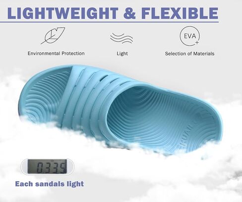 KuaiLu Womens Recovery Sandals With Comfortable Plantar Fasciitis Support,Ladies Orthotic Open Toe Sport Slides Thick Cushion Reduces Stress on Feet,Joints & Back Post-Exercise in Saudi Arabia