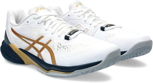 ASICS Men's Sky Elite FlyteFoam 2 Volleyball Shoes, 8, Black/Lime Burst in Kuwait