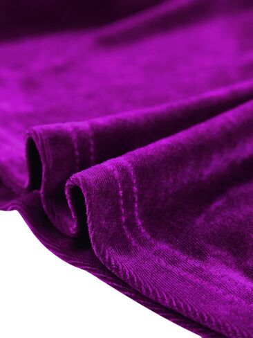 Allegra K Velvet Blouse for Women's Elegant Sweetheart Neck Long Sleeve Peplum Top in Saudi Arabia
