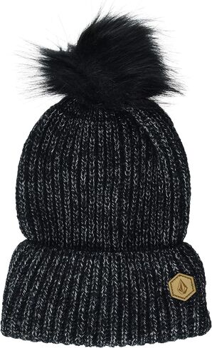 Volcom Women's Lula Faux Fur Pom Snow Beanie in Saudi Arabia