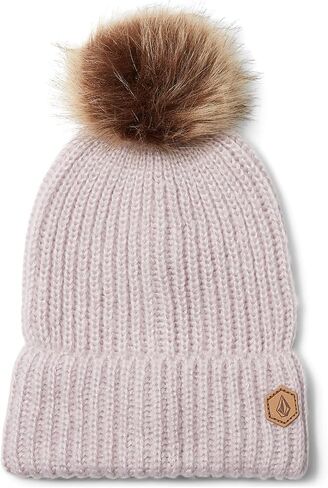Volcom Women's Lula Faux Fur Pom Snow Beanie in Saudi Arabia