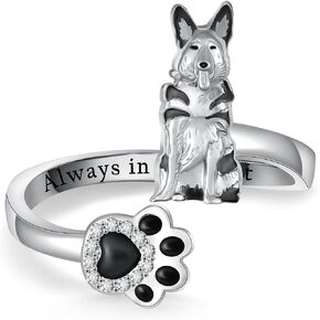 Feijiesi Dachshund Ring 925 Sterling Silver Dog Open Ring Cute Dachshund Rings for Women Dachshund Dog Jewelry Gifts for Women Girls in Saudi Arabia