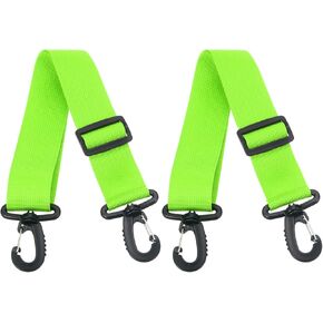 PATIKIL 70cmx3.8cm Roller Skate Leash, 2 Pack Adjustable Ski Boots Carrier Strap for Roller Skates, Ski Boots, Ice Skates, Black