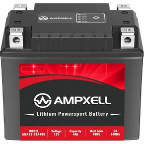 YTX5L-BS Lithium Motorcycle Battery 12V 210A 3.5Ah Replacement YTZ7S-BS Powersport Battery, Motorcycle, ATV, UTV, Scooter, 4 Wheeler and Generator Battery etc.