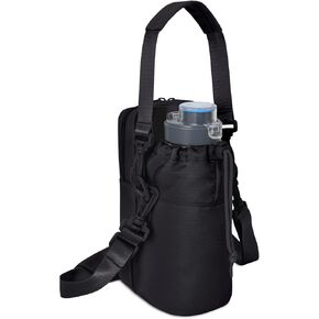 Wandering Nature Water Bottle Holder with Strap 32oz Insulated Water Bottle Carrier Sling Bag with Phone Pocket Water Bottle Pouch for Hiking Walking(Patent Pending)…