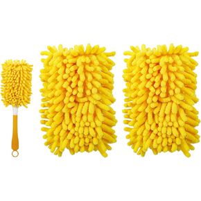 Reusable Duster Refill Compatible with Swiffer Hand Duster - 360 Heavy Duty Dusters Refills - Microfiber Ceiling Fan Duster for Swiffer Dusters Extended Handle, 2 Pack(Handle is Not Included)