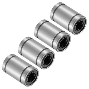2pcs LM8LUU Linear Ball Bearings, [8mm x 15mm x 45mm] Steel Linear Motion Bearing for CNC Machines Packaging Equipment 3D Printers Use