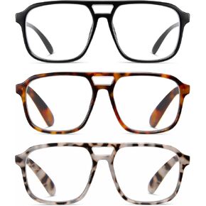Oversized Reading Glasses Women Oprah Style Blue Light Blocking Computer Readers Designer Ladies Large Frame Square