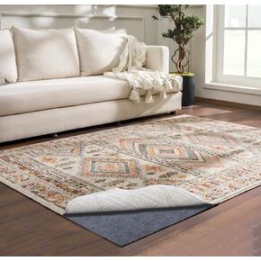Felt Rug Pad, 8 x10 Foot Extra Large Area Rug Liner Rug Pad, Thick Felt Rug Pad for All Floors and Trims, Felt Pad for Hardwood Floors Under Rugs, Keeps Rugs Softly and Securely in Place