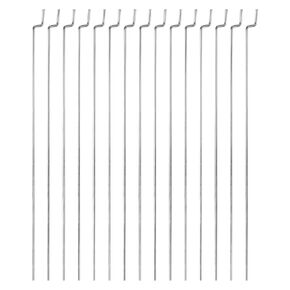 MECCANIXITY 10pcs 1.2x300mm (11.81 Inch) Steel Z Pull/Push Rods Parts for DIY RC Car Boat Airplane Helicopter Model Replacement, Silver