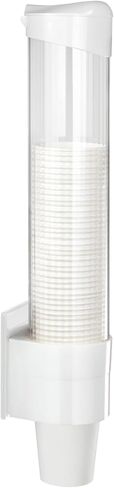 Cup Dispenser Water Dispenser Cup Holder Pull Type Paper Automatic Remover 7oz - 12oz Cone or Flat Bottom Cups for Home Office Hospital (Black, Large) in Saudi Arabia