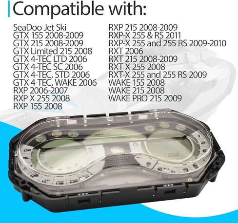 ترقية عداد السرعة LCD Jet Ski المتوافق مع Sea Doo GTX RXP RXT Wake Gauge Cluster 2006-2011 استبدل 278002270، لا يتطلب برمجة in Kuwait