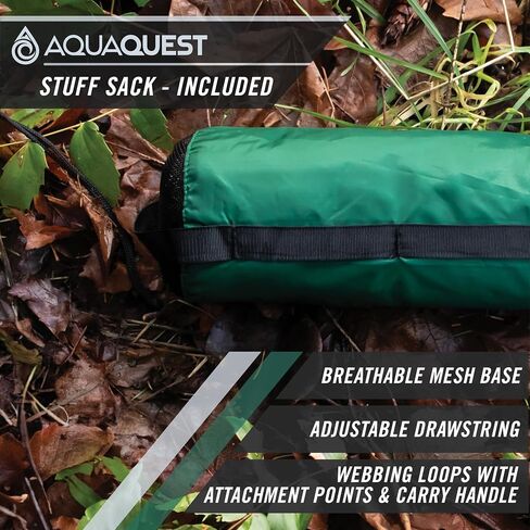 AquaQuest Safari Tarp – Lightweight Waterproof (5,000mm) Seam-Taped Ripstop Rain Fly for Backpacking, Thru-Hiking & Hammock Camping in Kuwait