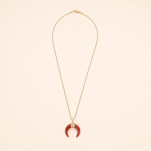 COAI Healing Crystal Moon Necklace for Women in Kuwait