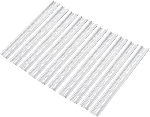 MECCANIXITY DIN Rail Slotted Aluminum Mounting Guide 14 Inch x 1.4 Inch x 0.3 Inch for Equipment Installation Pack of 6 Pcs in Saudi Arabia