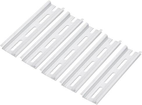 MECCANIXITY DIN Rail Slotted Aluminum Mounting Guide 14 Inch x 1.4 Inch x 0.3 Inch for Equipment Installation Pack of 6 Pcs in Saudi Arabia