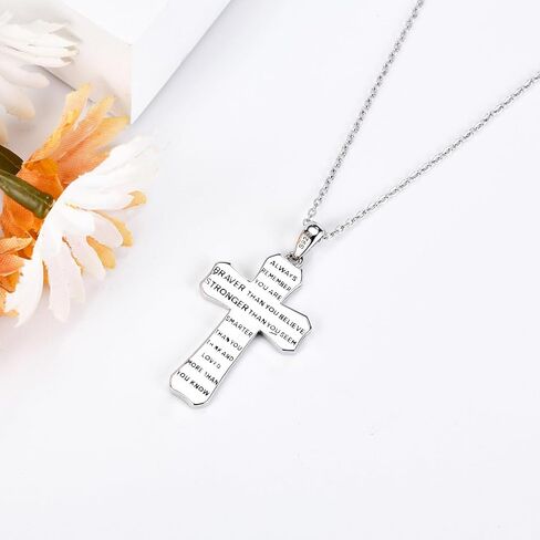 AXOMY Sports Cross Necklace 925 Sterling Silver Football Soccer Pendant Necklaces Football Jewelry Christian Religious Sports Gifts for Men Boys Women Footballer Soccer Lovers in Kuwait